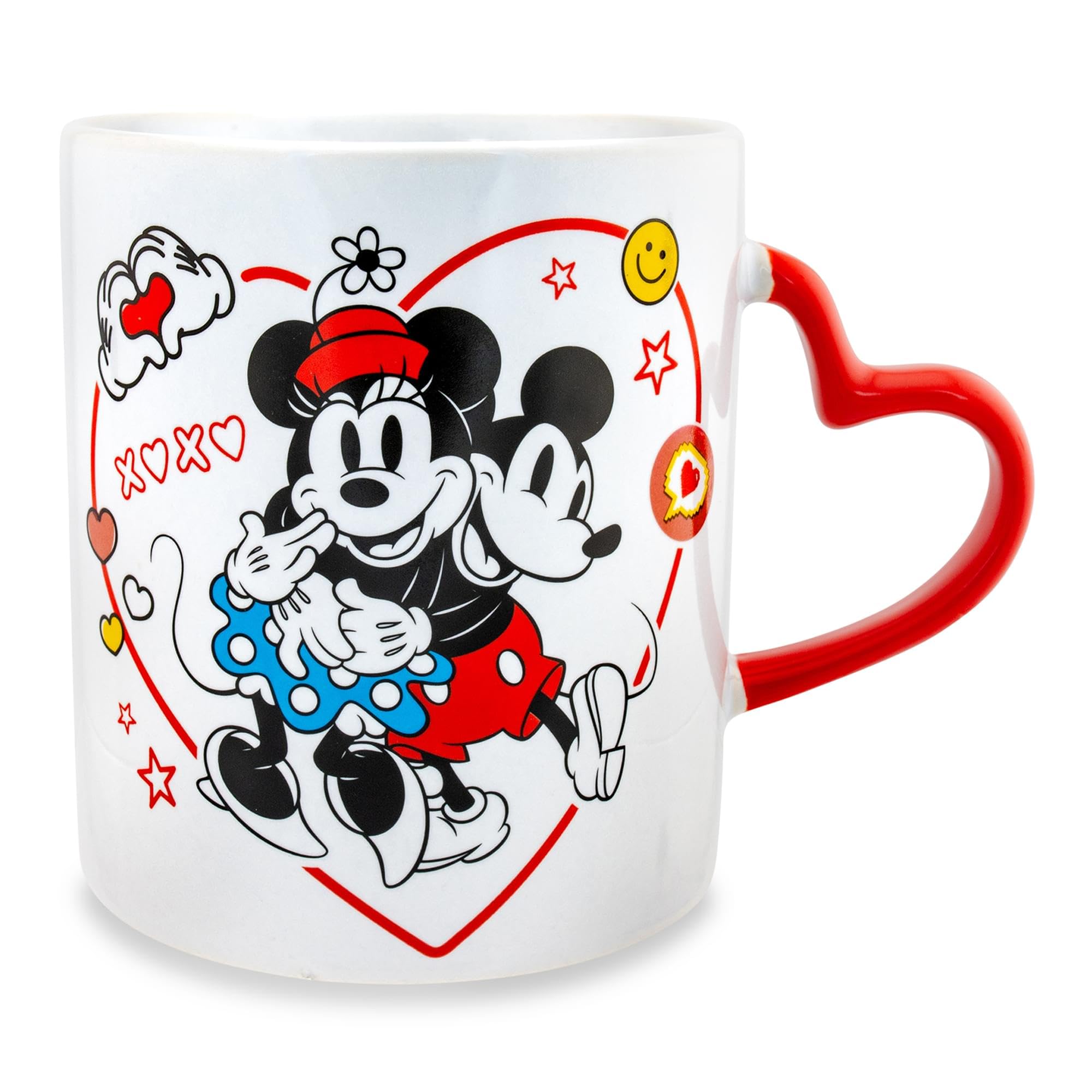 Foto 2 pulgar | Taza De Café Silver Buffalo Disney Mickey Minnie Love 590ml - Venta Internacional.