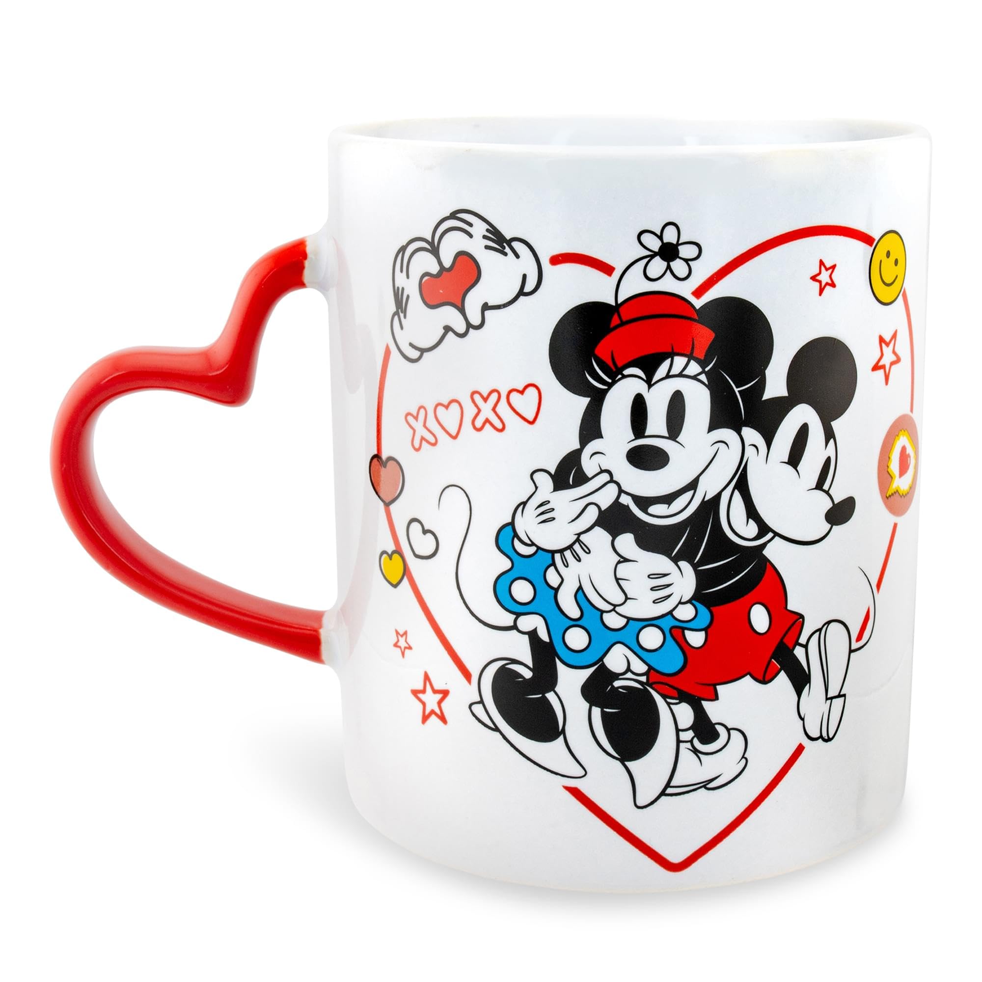 Foto 3 pulgar | Taza De Café Silver Buffalo Disney Mickey Minnie Love 590ml - Venta Internacional.