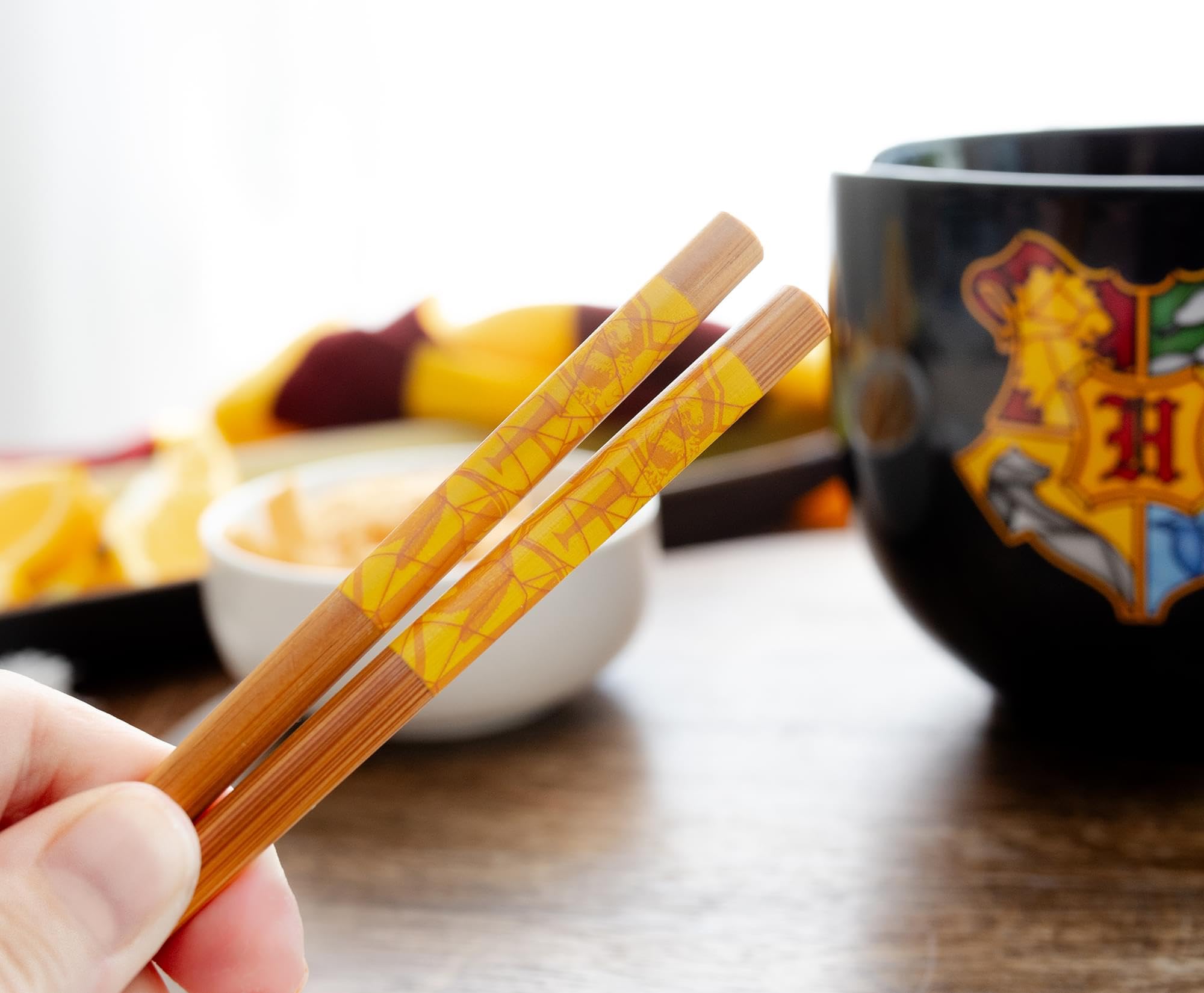 Foto 5 | Juego De Vajilla Ramen De Cerámica Con El Escudo De Hogwarts De Harry Potter - Venta Internacional.
