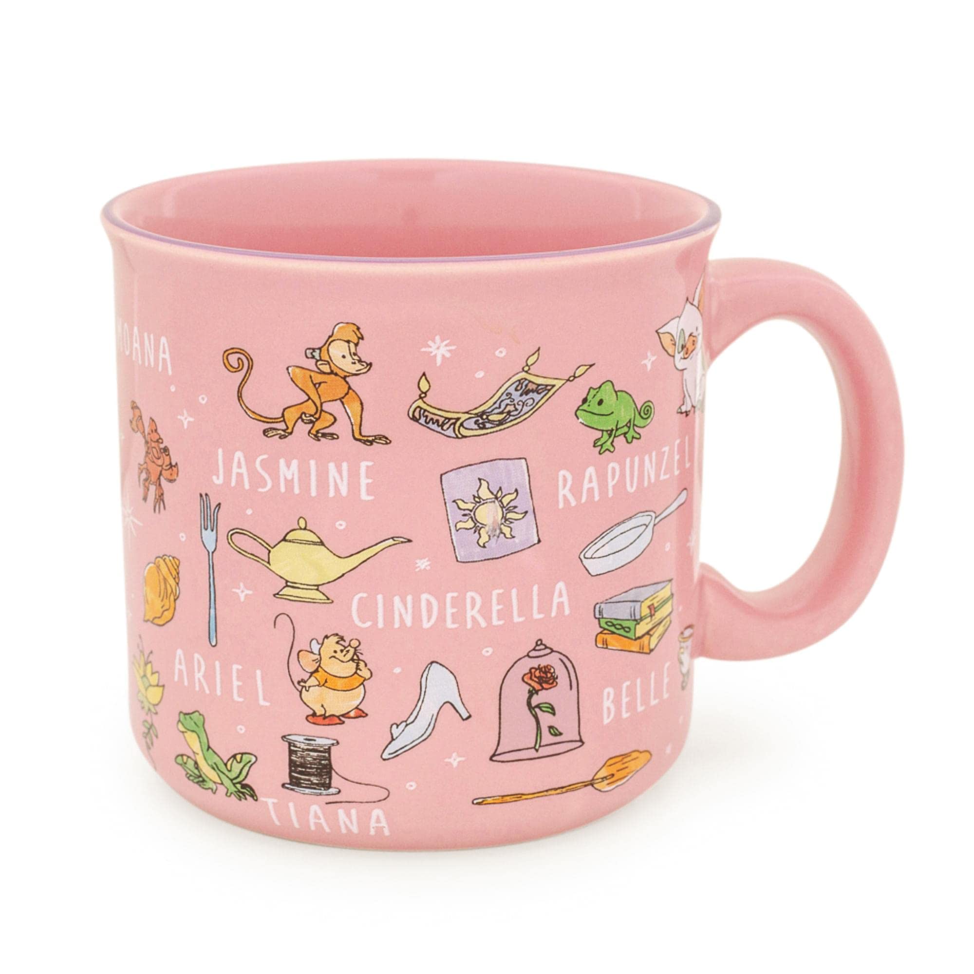 Foto 1 | Taza Camper Plateada Con Íconos De La Princesa Disney De Buffalo, 590 Ml - Venta Internacional.