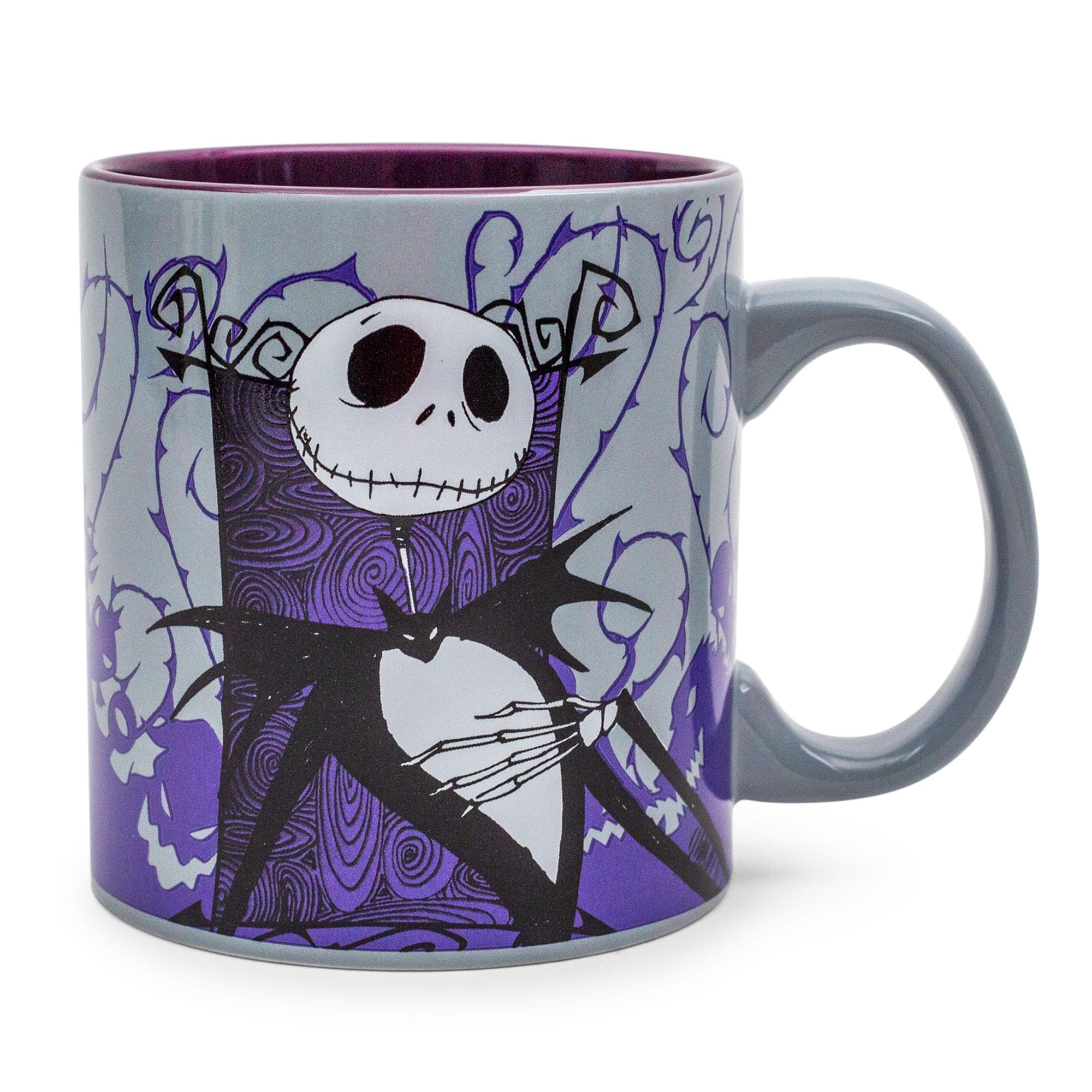 Foto 2 pulgar | Taza De Cerámica Plateada Buffalo Disney Nightmare Before Christmas - Venta Internacional.