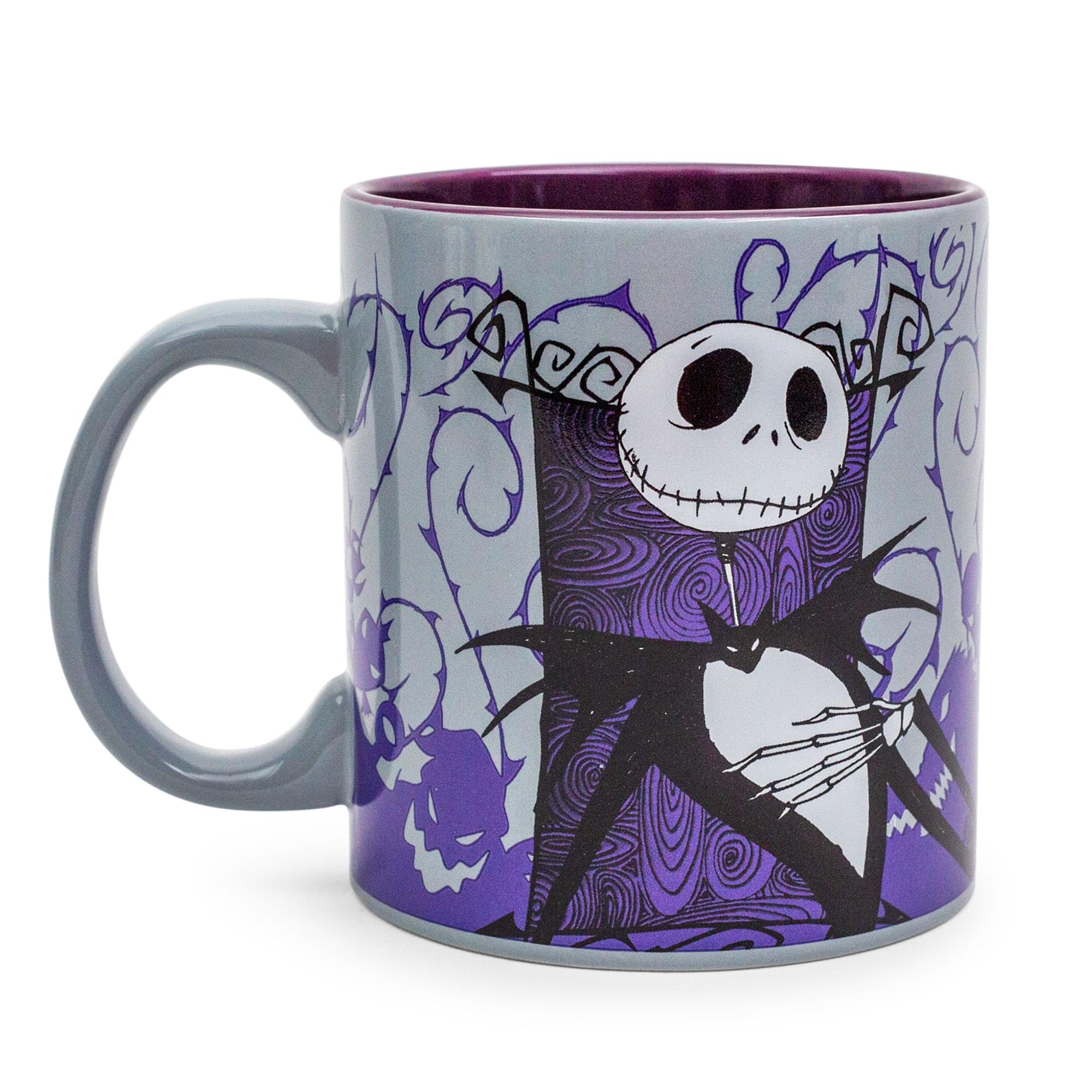 Foto 5 pulgar | Taza De Cerámica Plateada Buffalo Disney Nightmare Before Christmas - Venta Internacional.