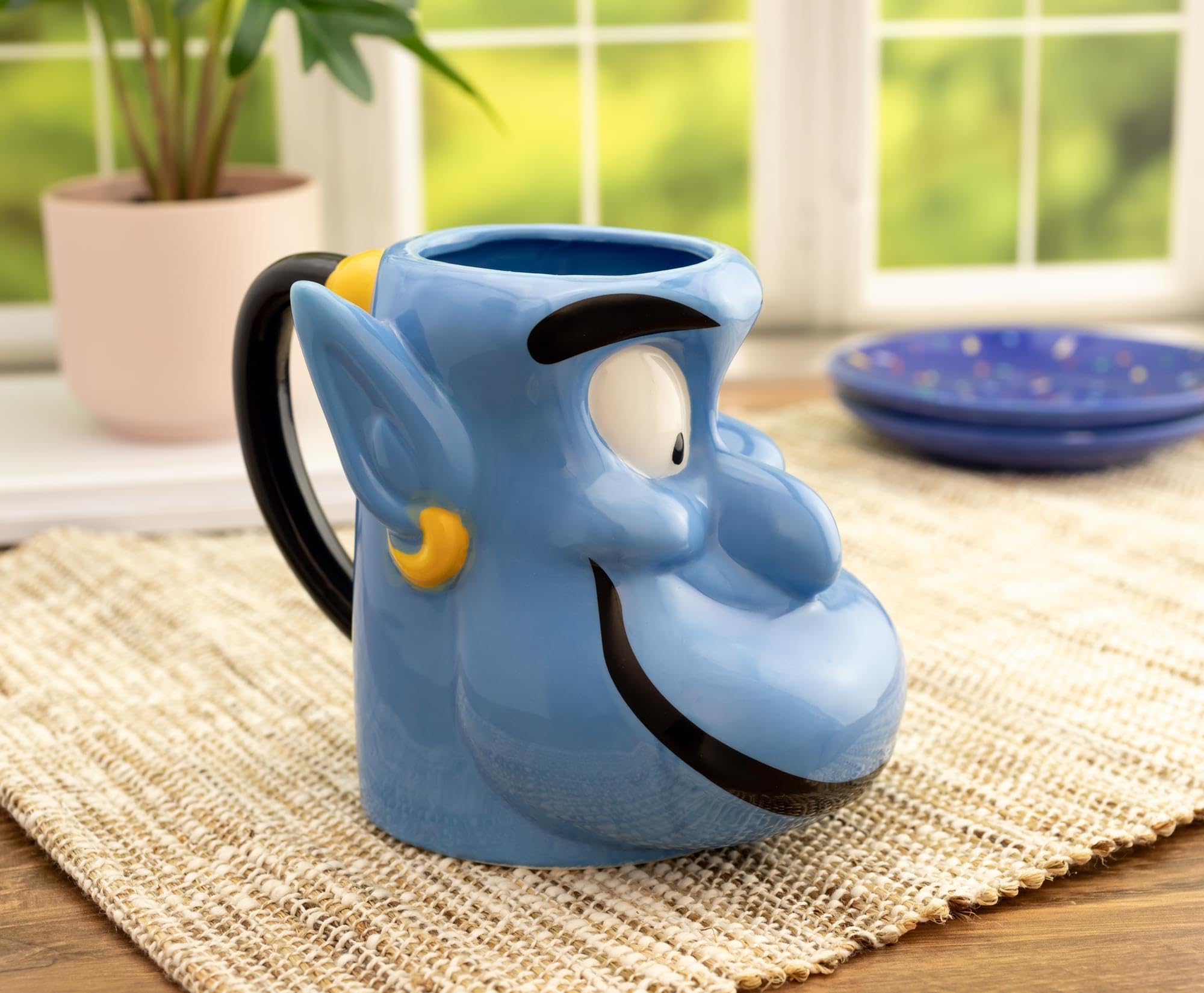 Foto 7 pulgar | Taza Plateada Buffalo Disney Aladdin Genie, 650 Ml, Cerámica 3d - Venta Internacional.