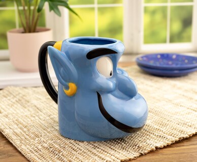 Foto 6 | Taza Plateada Buffalo Disney Aladdin Genie, 650 Ml, Cerámica 3d - Venta Internacional.