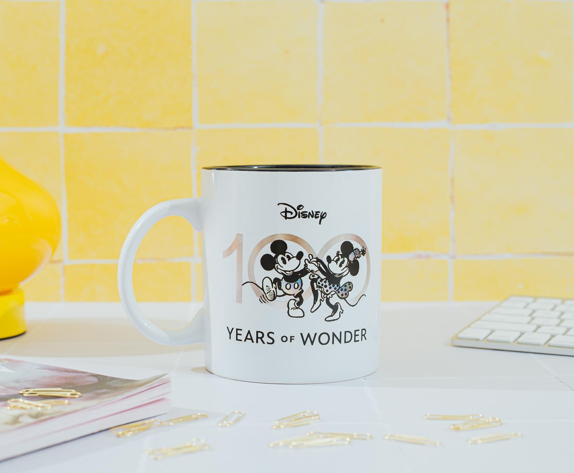 Foto 4 pulgar | Taza De Cerámica Plateada Buffalo Disney 100 Years Of Wonder 590 Ml - Venta Internacional.