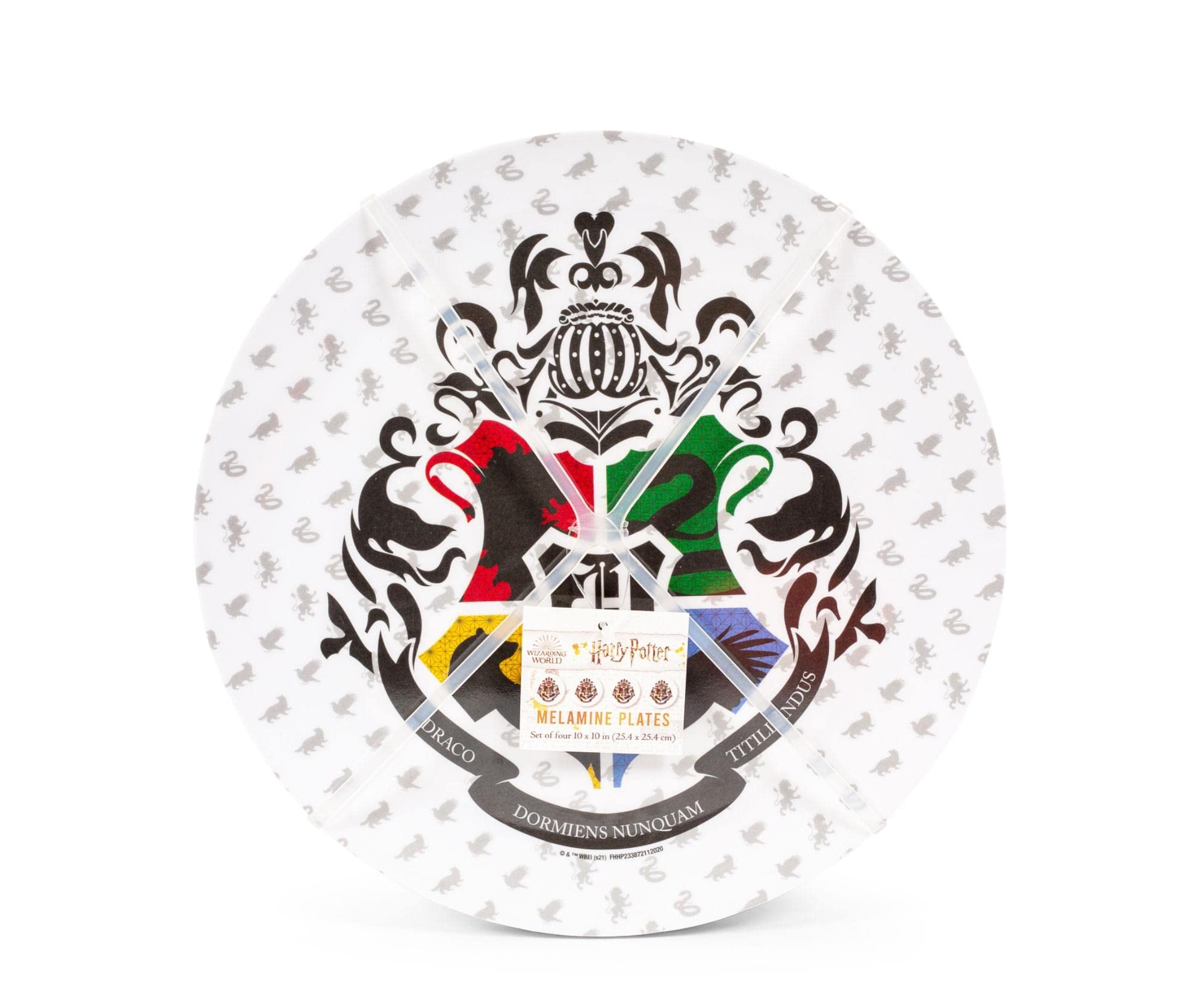 Foto 3 pulgar | Juego De Platos Llanos Con El Escudo De Hogwarts De Harry Potter, 25 Cm, 4 Unidades - Venta Internacional.