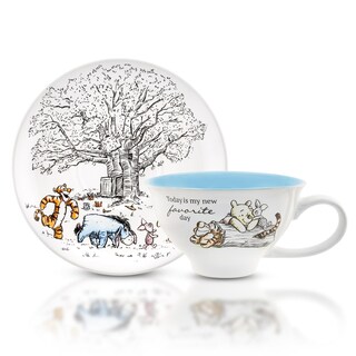 Foto 1 | Taza De Té Y Platillo Silver Buffalo Disney Winnie The Pooh - Venta Internacional.