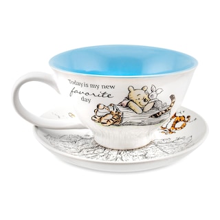 Foto 2 | Taza De Té Y Platillo Silver Buffalo Disney Winnie The Pooh - Venta Internacional.