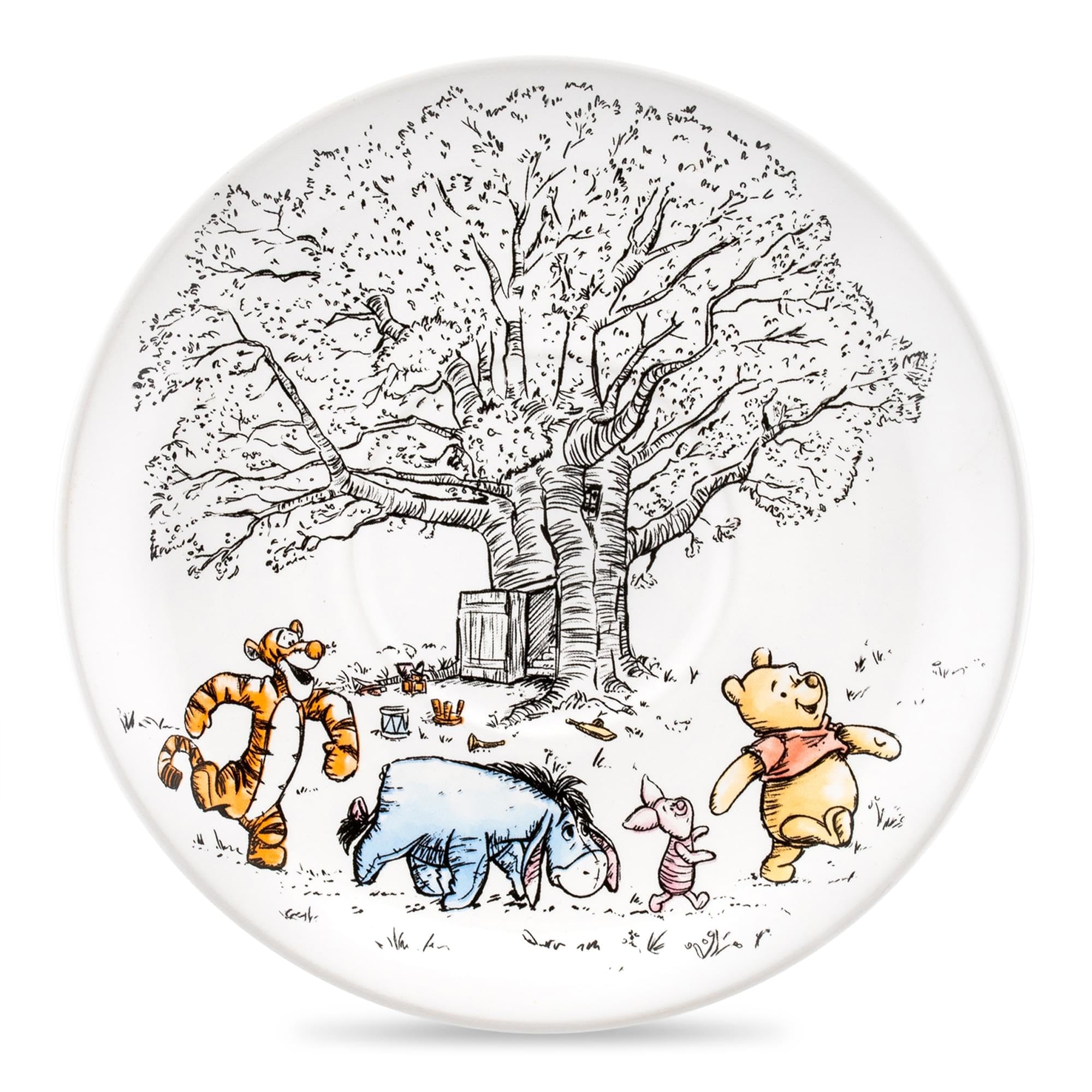 Foto 4 pulgar | Taza De Té Y Platillo Silver Buffalo Disney Winnie The Pooh - Venta Internacional.