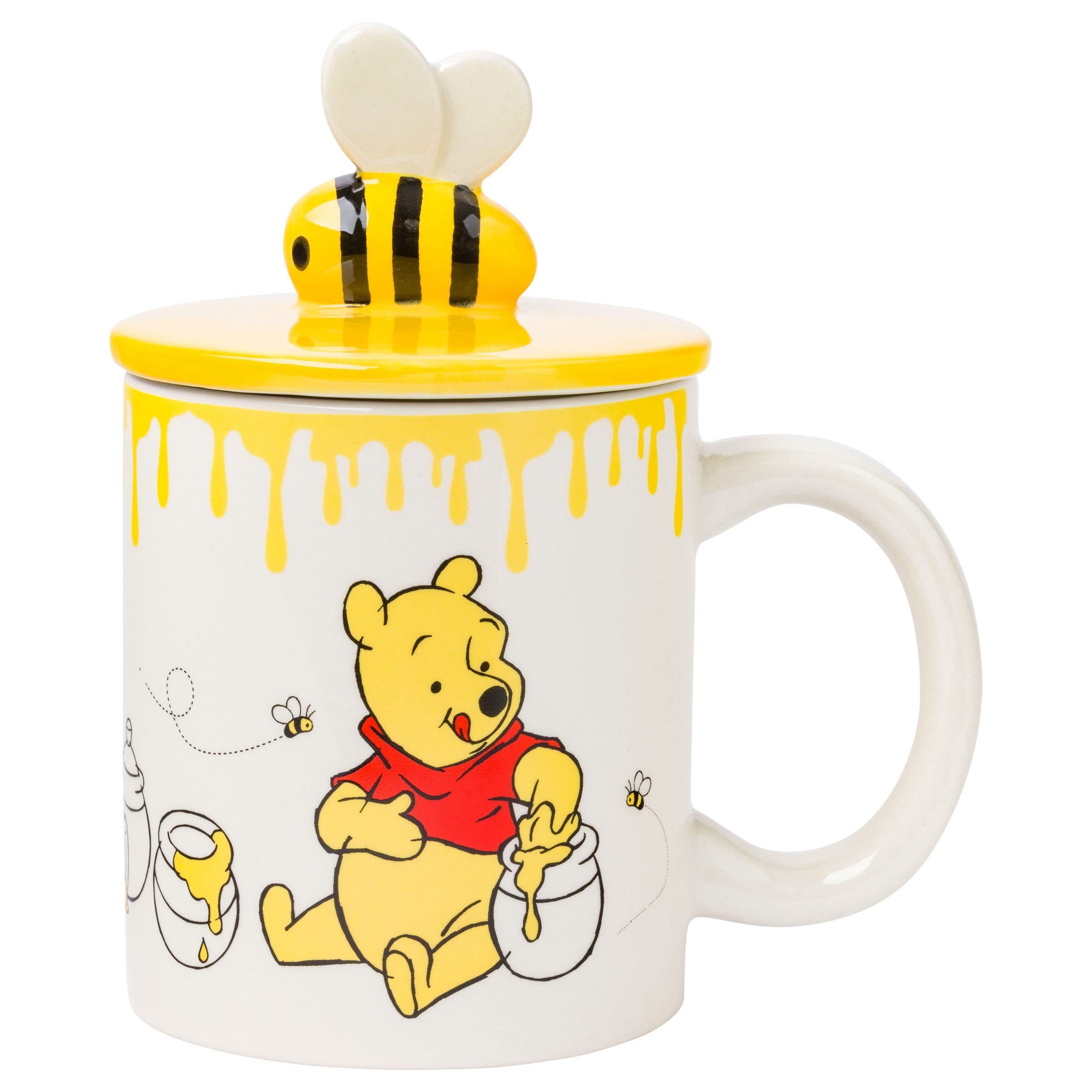 Foto 2 pulgar | Taza De Cerámica Plateada Buffalo Disney Winnie The Pooh 530 Ml - Venta Internacional.