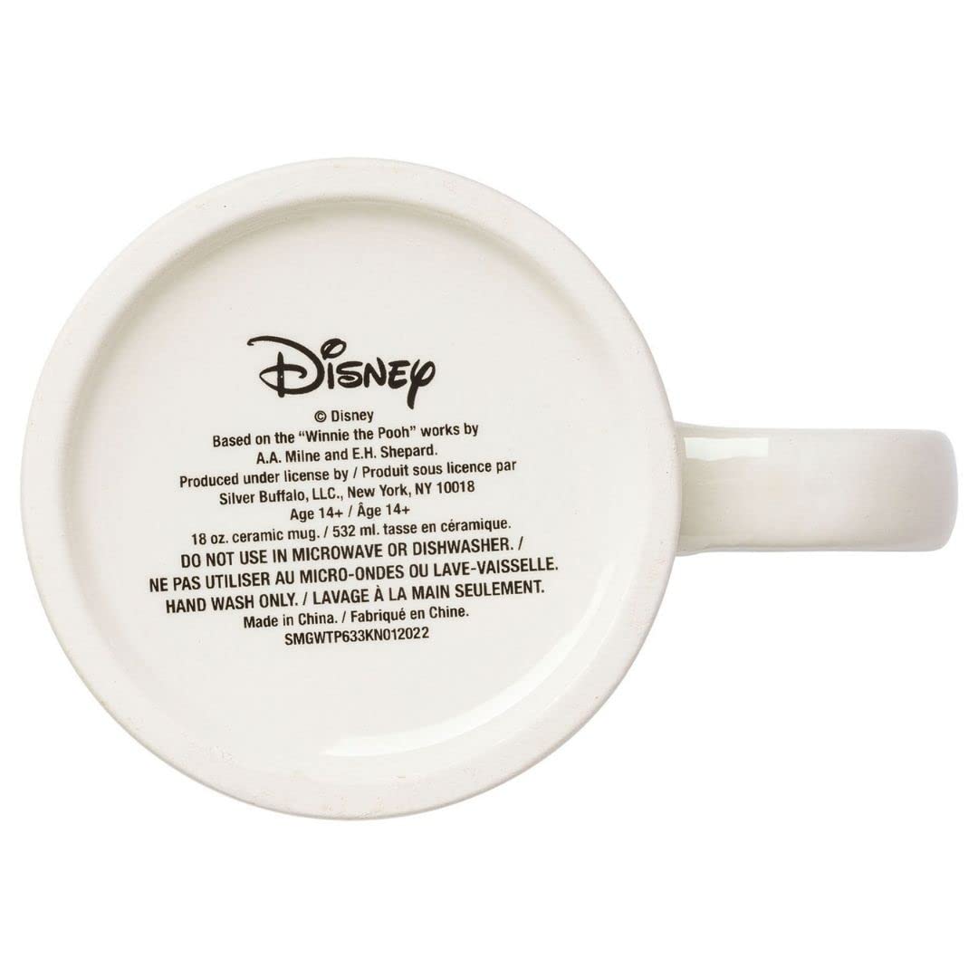 Foto 6 pulgar | Taza De Cerámica Plateada Buffalo Disney Winnie The Pooh 530 Ml - Venta Internacional.