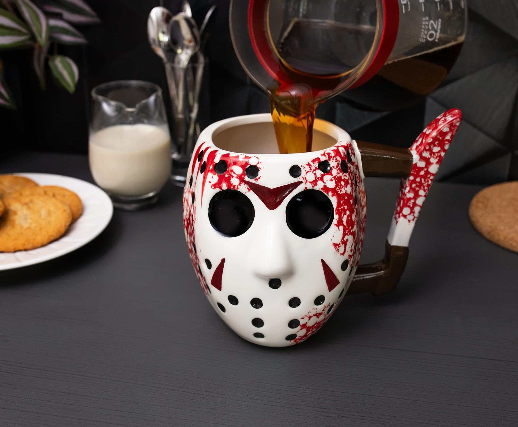 Foto 8 pulgar | Taza De Café Silver Buffalo Warner Bros Friday The 13th - Venta Internacional.