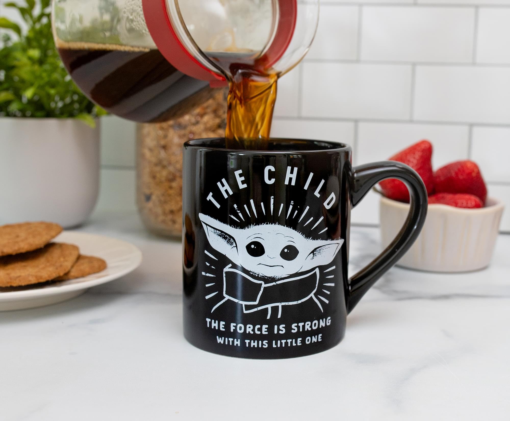 Foto 7 pulgar | Taza De Café Silver Buffalo Star Wars The Mandalorian 414ml - Venta Internacional.