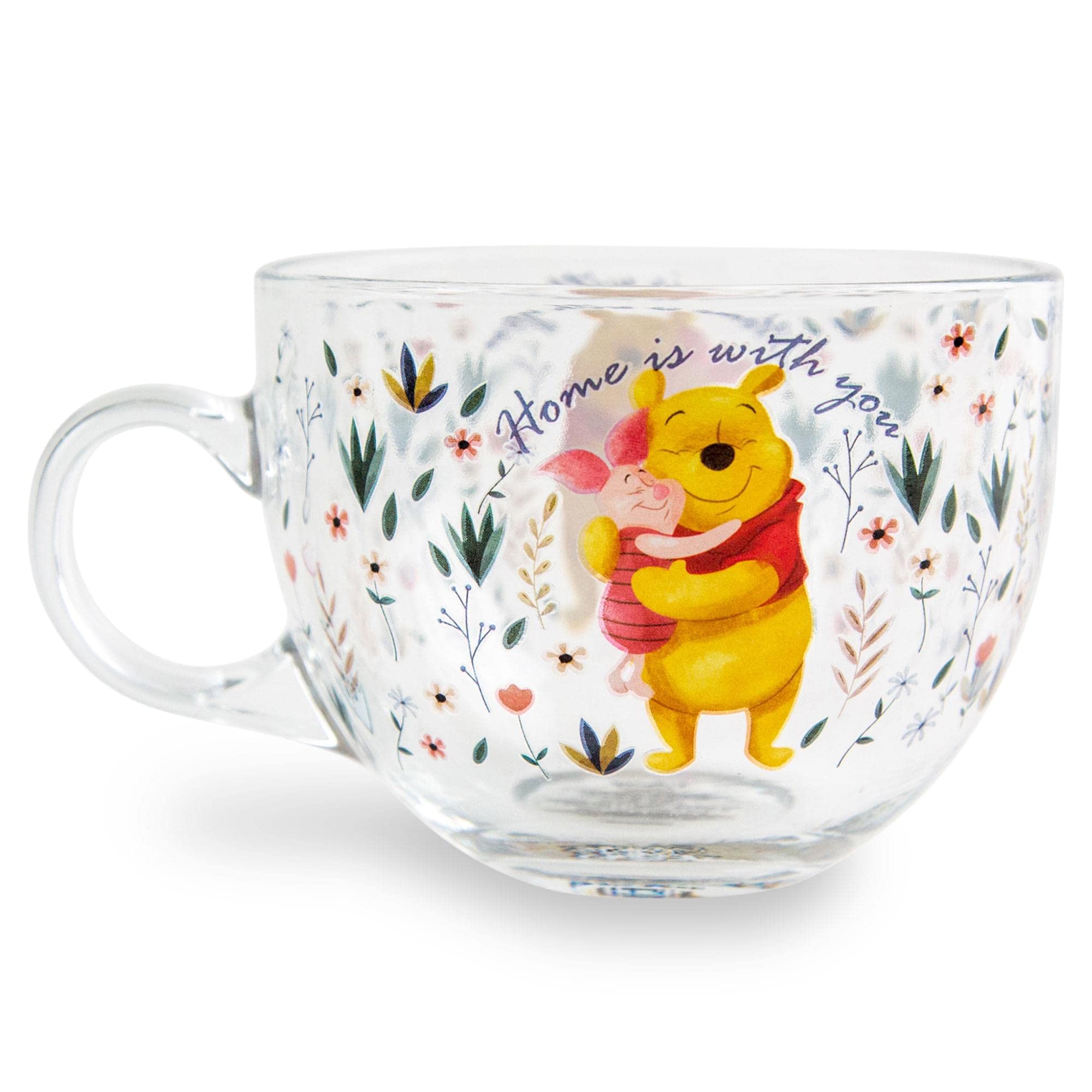 Foto 2 pulgar | Taza De Cristal Silver Buffalo Disney Winnie The Pooh 480ml - Venta Internacional.