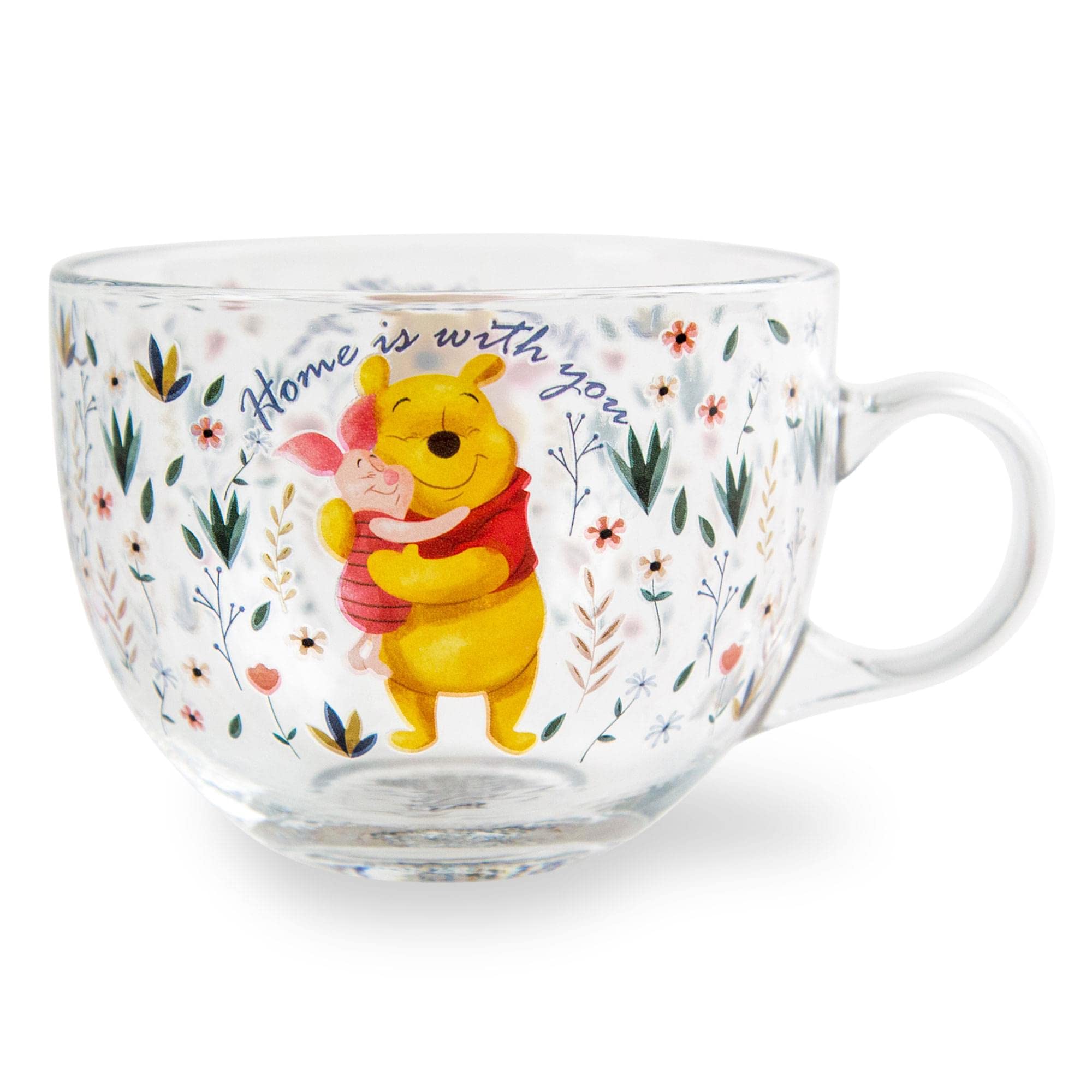 Foto 3 pulgar | Taza De Cristal Silver Buffalo Disney Winnie The Pooh 480ml - Venta Internacional.
