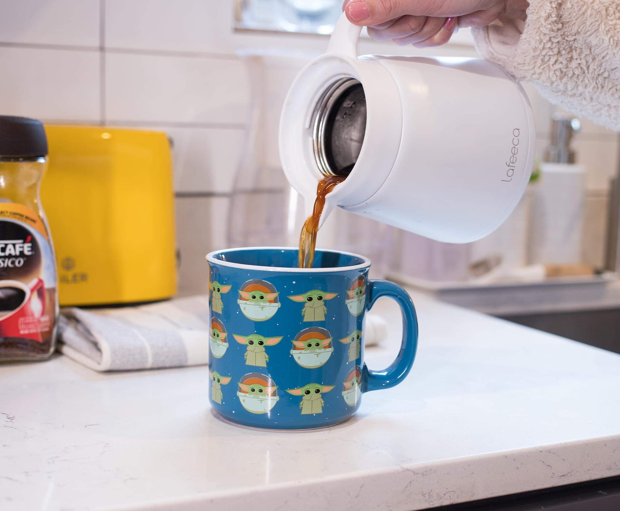 Foto 5 pulgar | Taza De Café Silver Buffalo Star Wars The Mandalorian 600 Ml - Venta Internacional.