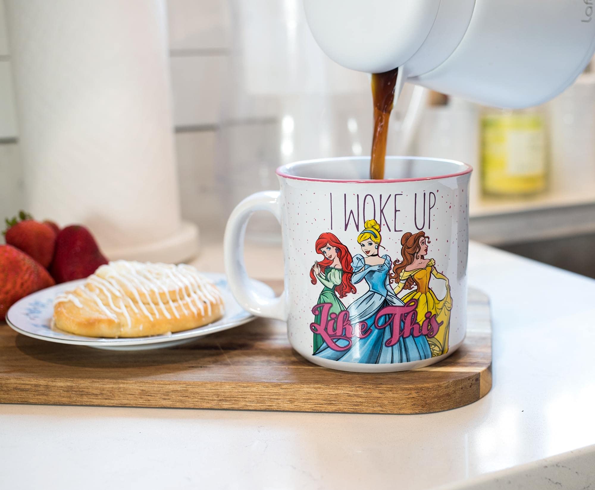 Foto 3 pulgar | Taza de Cerámica Camper Silver Buffalo Disney Princess 600 Ml - Venta Internacional