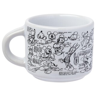 Foto 3 | Juego De Tazas De Café Espresso Plateadas Con Bocetos De Mickey Mouse De Buffalo Disney - Venta Internacional.
