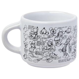 Foto 5 | Juego De Tazas De Café Espresso Plateadas Con Bocetos De Mickey Mouse De Buffalo Disney - Venta Internacional.