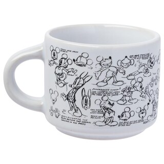 Foto 7 | Juego De Tazas De Café Espresso Plateadas Con Bocetos De Mickey Mouse De Buffalo Disney - Venta Internacional.