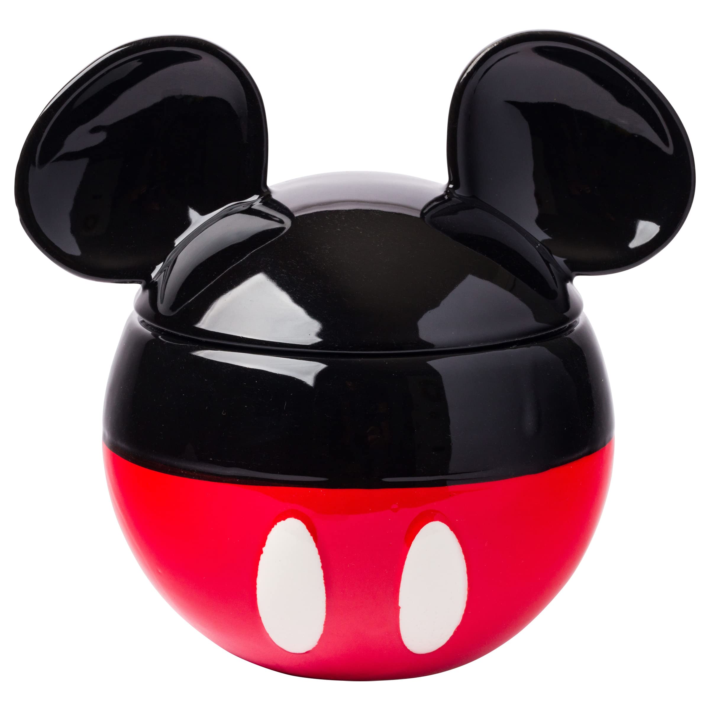 Foto 1 | Tarro Plateado De Cerámica Para Galletas Con Diseño De Mickey Mouse De Buffalo Disney - Venta Internacional.