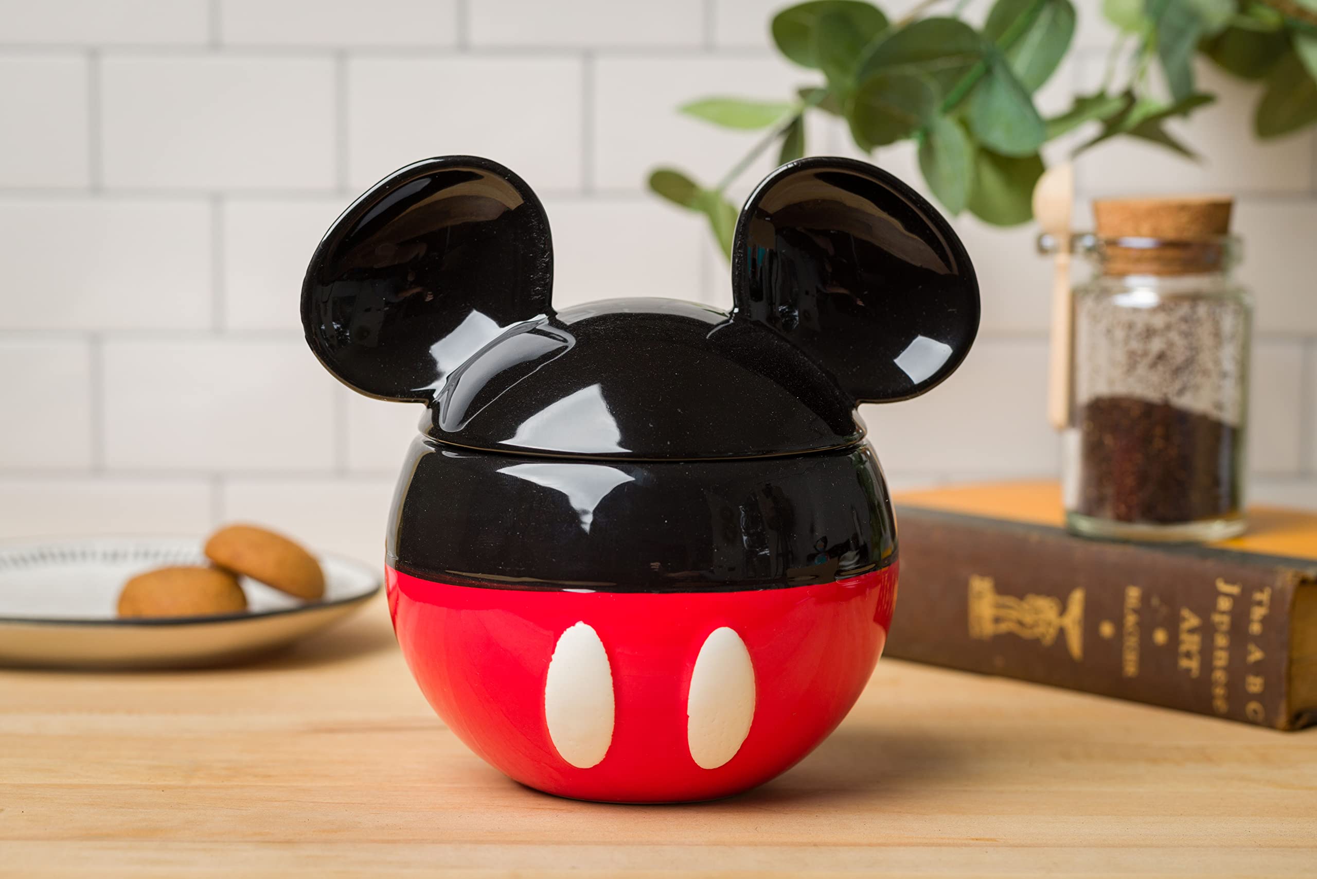 Foto 7 pulgar | Tarro Plateado De Cerámica Para Galletas Con Diseño De Mickey Mouse De Buffalo Disney - Venta Internacional.