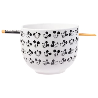Foto 1 | Cuenco De Arroz Con Fideos Ramen De Cerámica, Plateado, Buffalo Mickey Mouse - Venta Internacional.