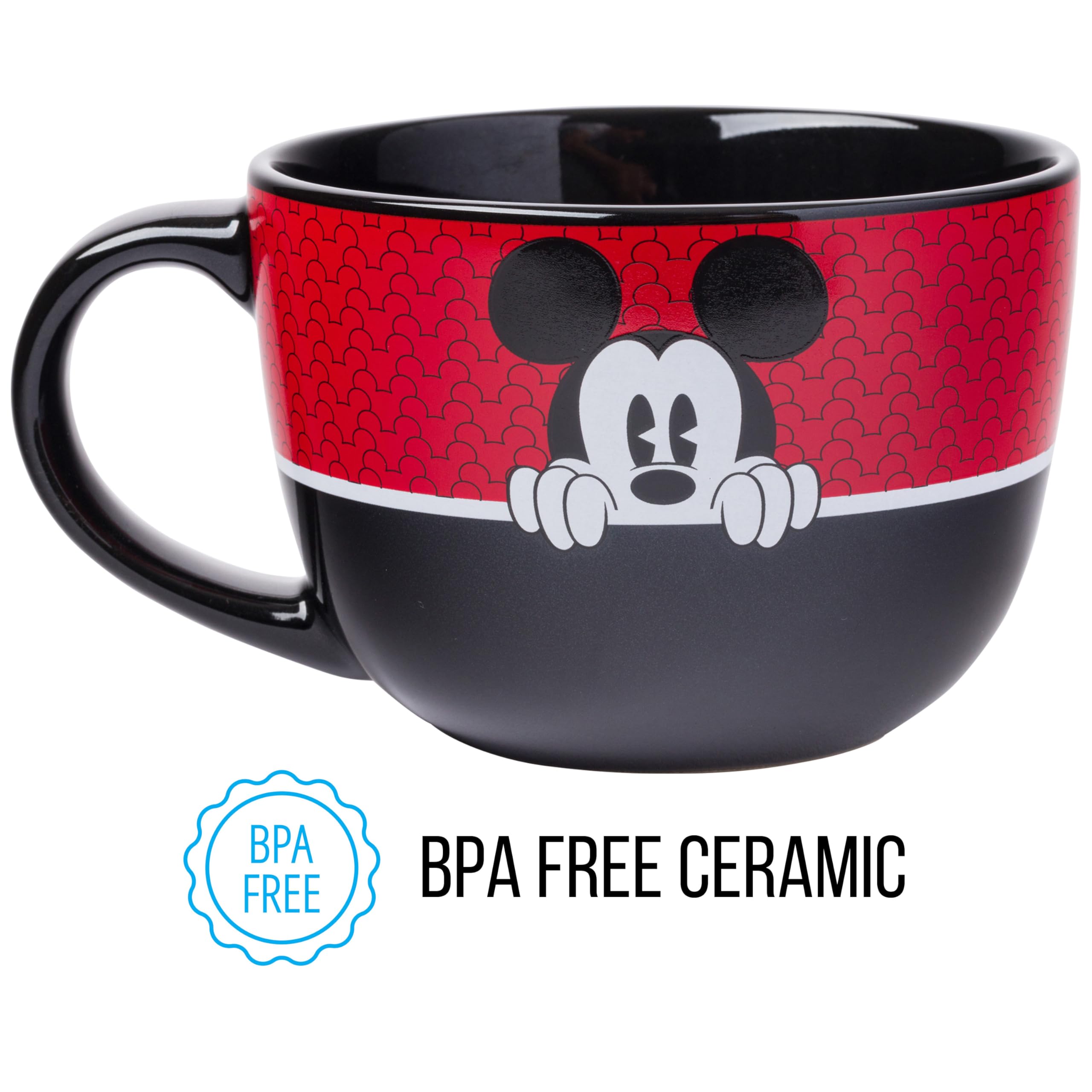 Foto 4 pulgar | Taza De Sopa Silver Buffalo Mickey Mouse De Cerámica De 700 Ml - Venta Internacional.