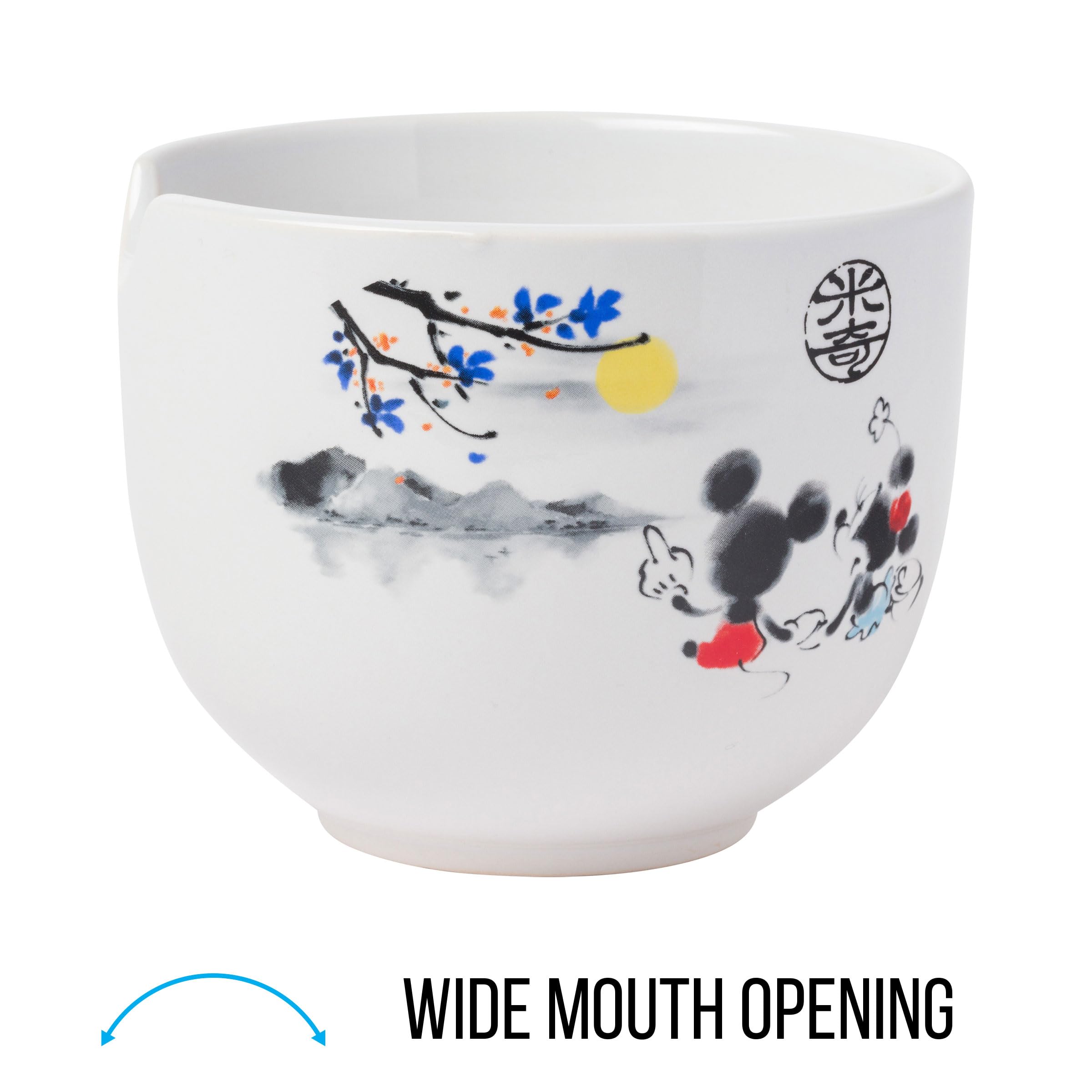 Foto 4 pulgar | Cuenco De Arroz Con Fideos Ramen De Cerámica, Plateado, Buffalo Disney Mickey - Venta Internacional.