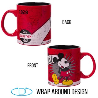 Foto 2 | Taza De Cerámica Plateada Buffalo Disney 1928 Vintage Mickey Mouse - Venta Internacional.