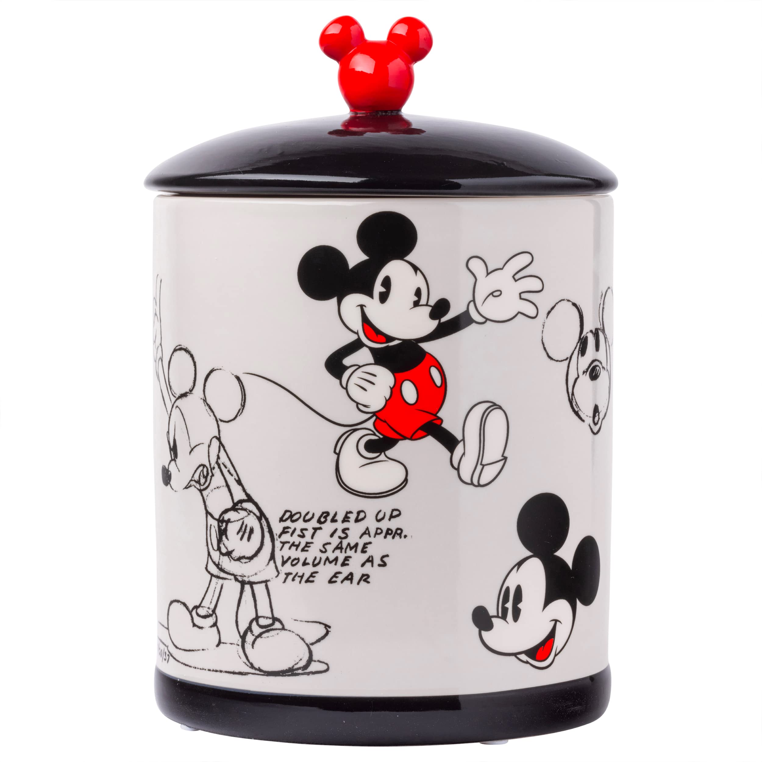 Foto 2 pulgar | Tarro Plateado Para Galletas Con Diseño Vintage De Mickey Mouse Buffalo Disney - Venta Internacional.