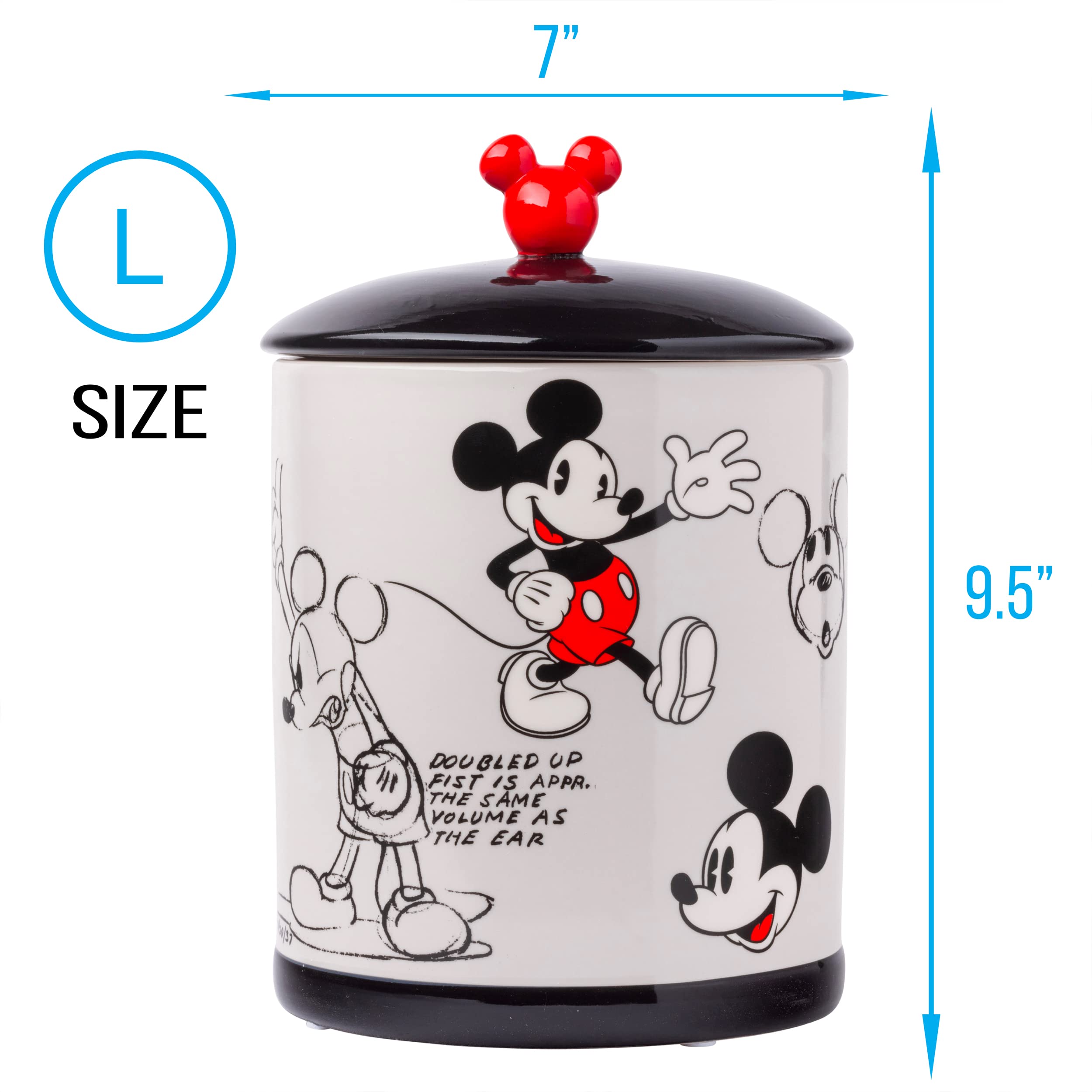 Foto 4 pulgar | Tarro Plateado Para Galletas Con Diseño Vintage De Mickey Mouse Buffalo Disney - Venta Internacional.