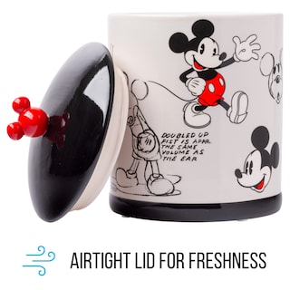 Foto 5 | Tarro Plateado Para Galletas Con Diseño Vintage De Mickey Mouse Buffalo Disney - Venta Internacional.
