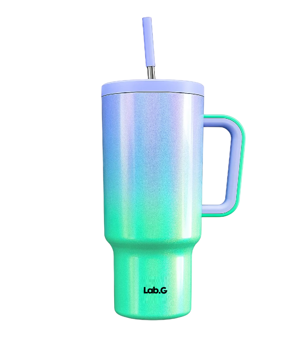 Foto 1 | Taza De Viaje De Acero Inoxidable 40oz Verde Morado
