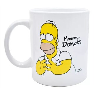 Foto 2 | Taza Grande Cafe Disney Homero Simpson Cerámica Belug 480 Ml, Color Blanco