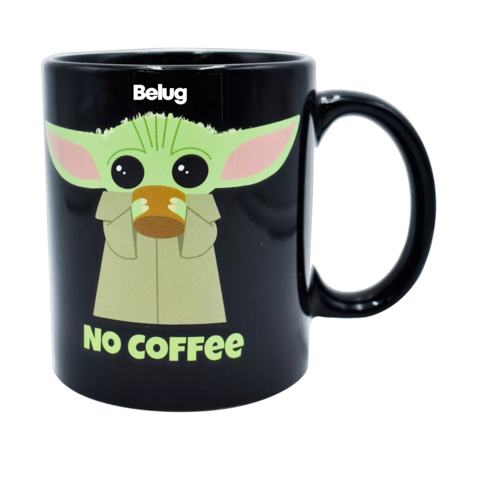 Foto 2 pulgar | Taza Mágica Brilla Obscuridad Baby Yoda , Color Negro Belug