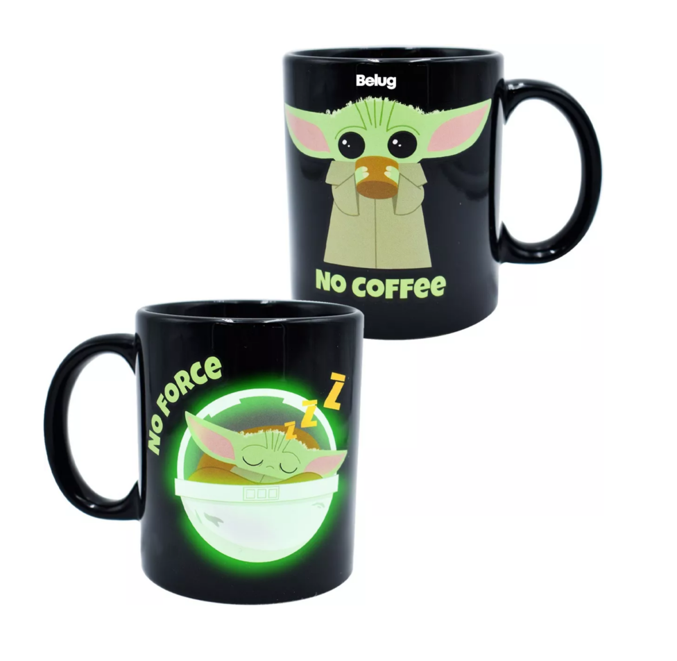 Foto 3 pulgar | Taza Mágica Brilla Obscuridad Baby Yoda , Color Negro Belug