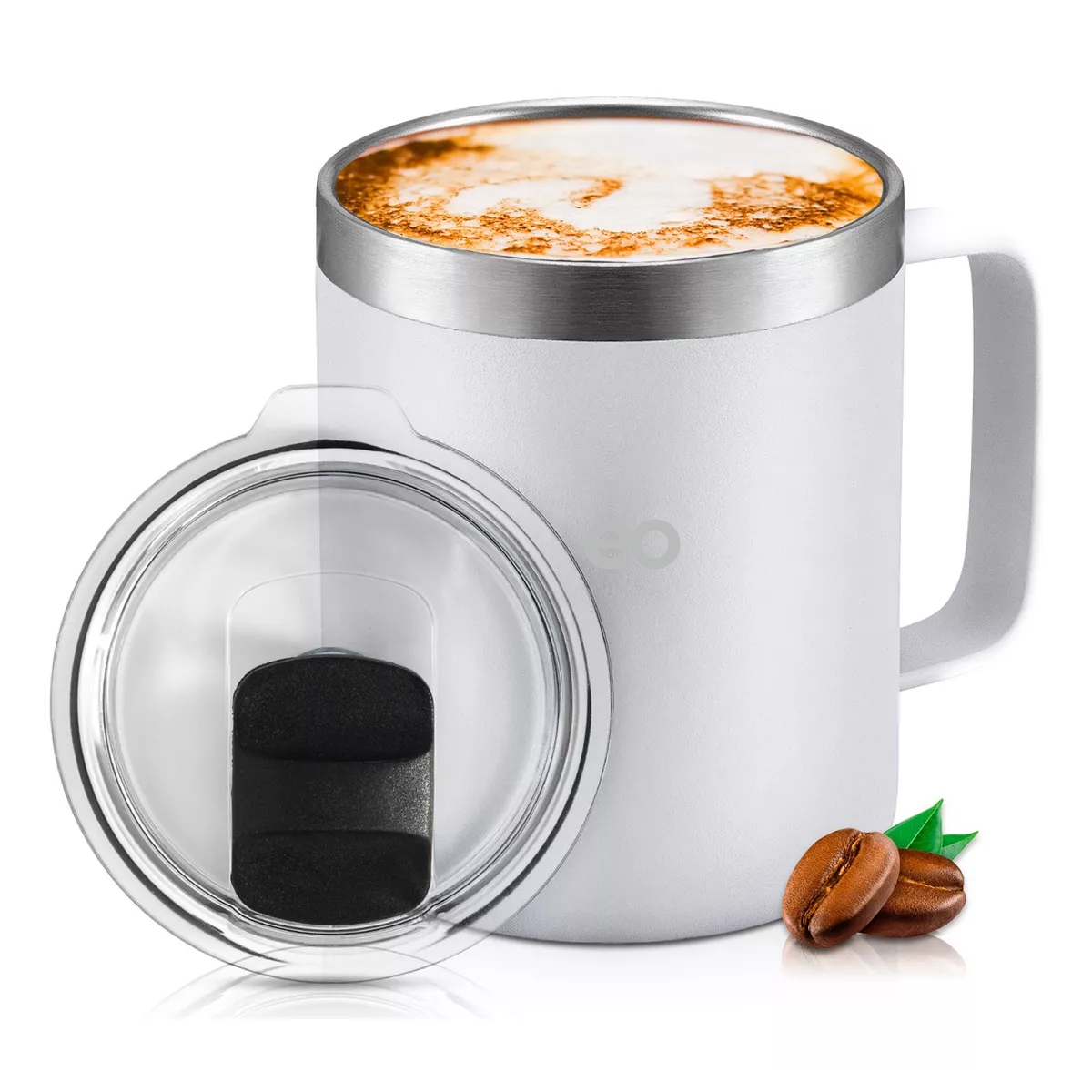 Foto 3 | Taza Para Café - Doble Capa Antiderrame Multifuncional Eo Safe Imports Esi-11436-1 Blanco