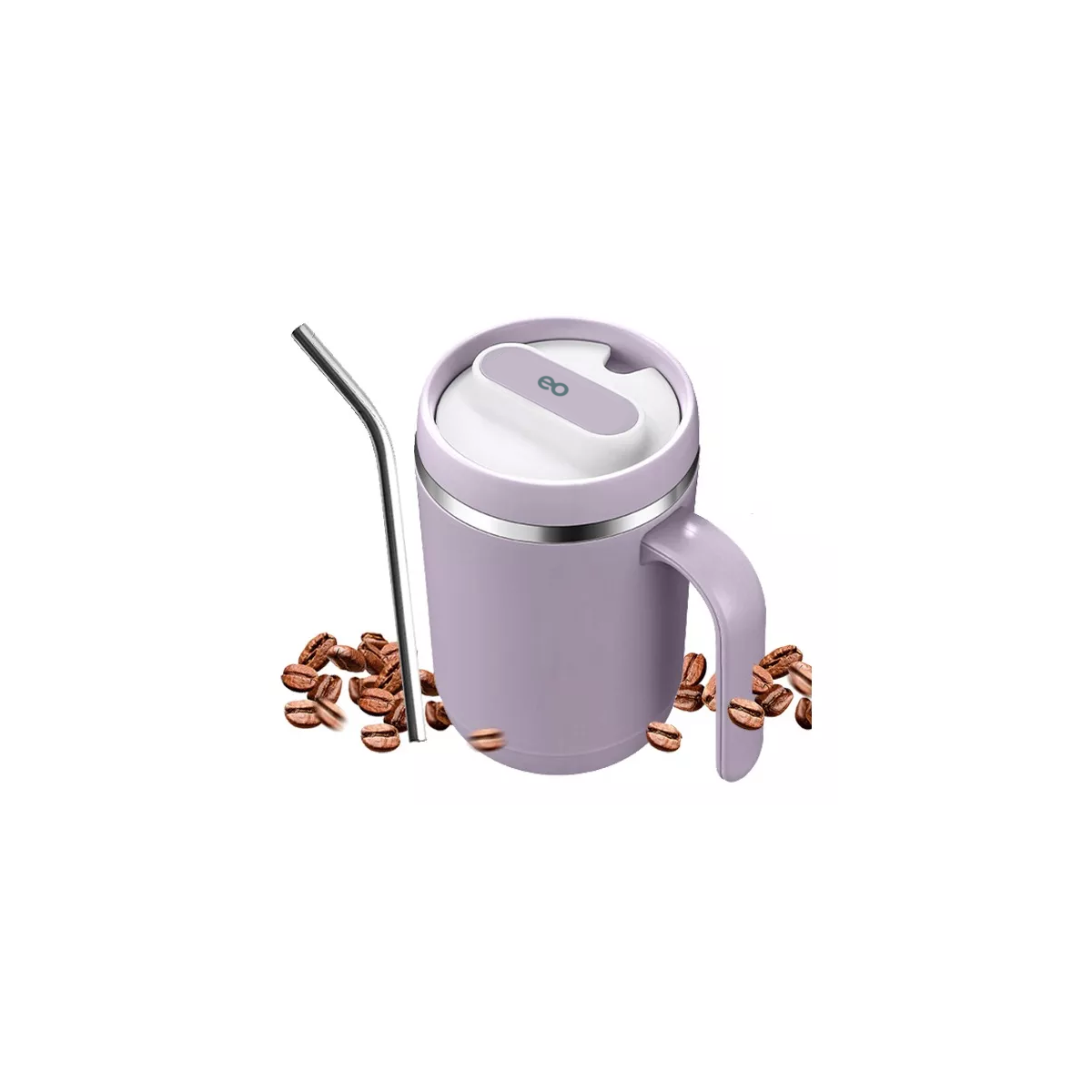 Foto 3 pulgar | Taza De Café De Acero Inoxidable De 500ml Eo Safe Imports Esi-14195-1 Púrpura