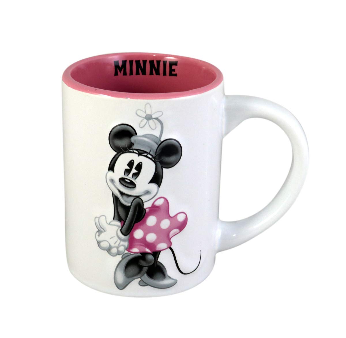 Foto 2 pulgar | Taza De Cerámica Disney Minnie Mouse 3d Tonal Relief 400 Ml - Venta Internacional.