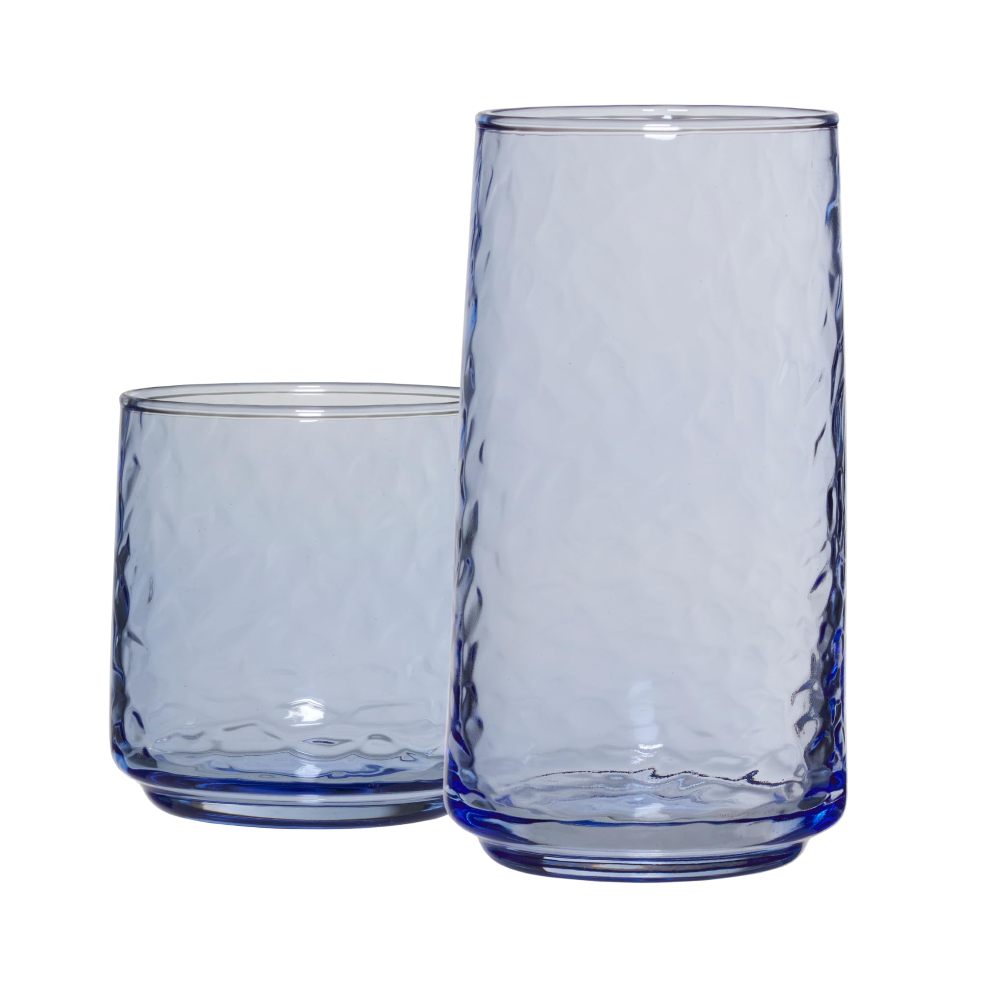 Foto 2 pulgar | Vasos Para Beber Anchor Hocking Coastal Blue Brockhill, 16 Unidades - Venta Internacional.