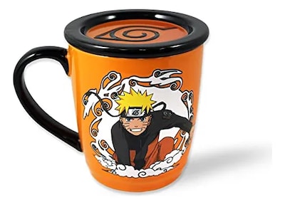 Foto 1 | Just Funky Naruto Shippuden Taza Naranja con Negro 16 oz