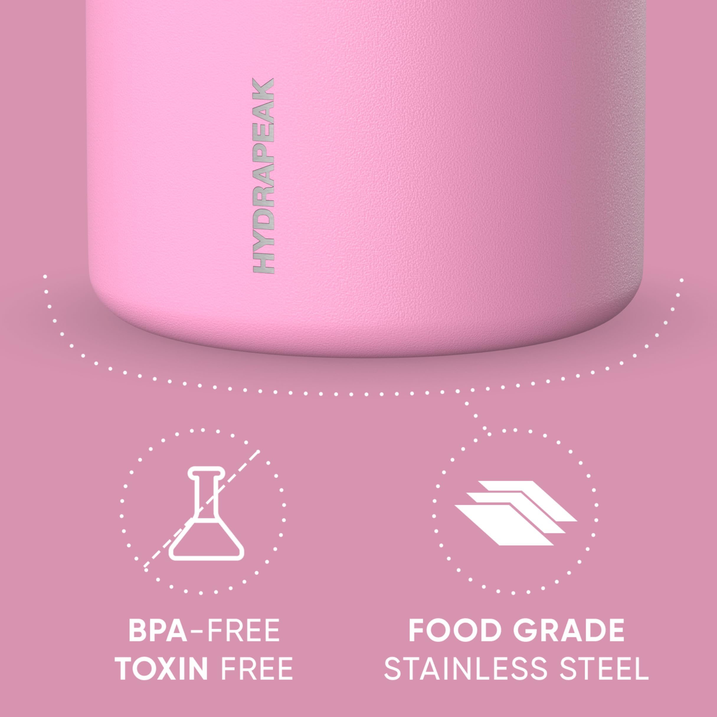 Foto 4 pulgar | Tarro De Comida Hydrapeak De Acero Inoxidable Con Aislamiento Al Vacío, 750 Ml, Rosa - Venta Internacional.