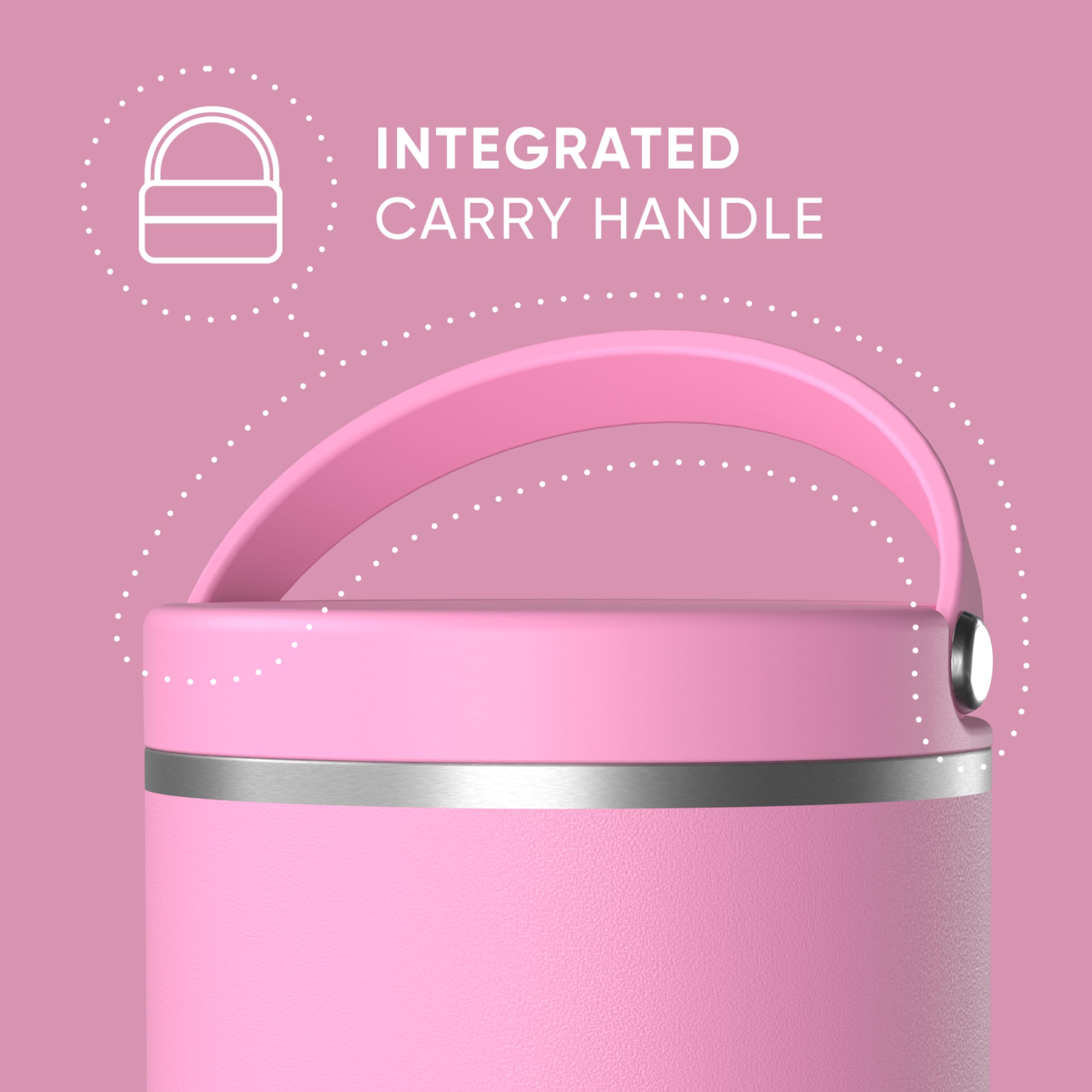 Foto 5 pulgar | Tarro De Comida Hydrapeak De Acero Inoxidable Con Aislamiento Al Vacío, 750 Ml, Rosa - Venta Internacional.