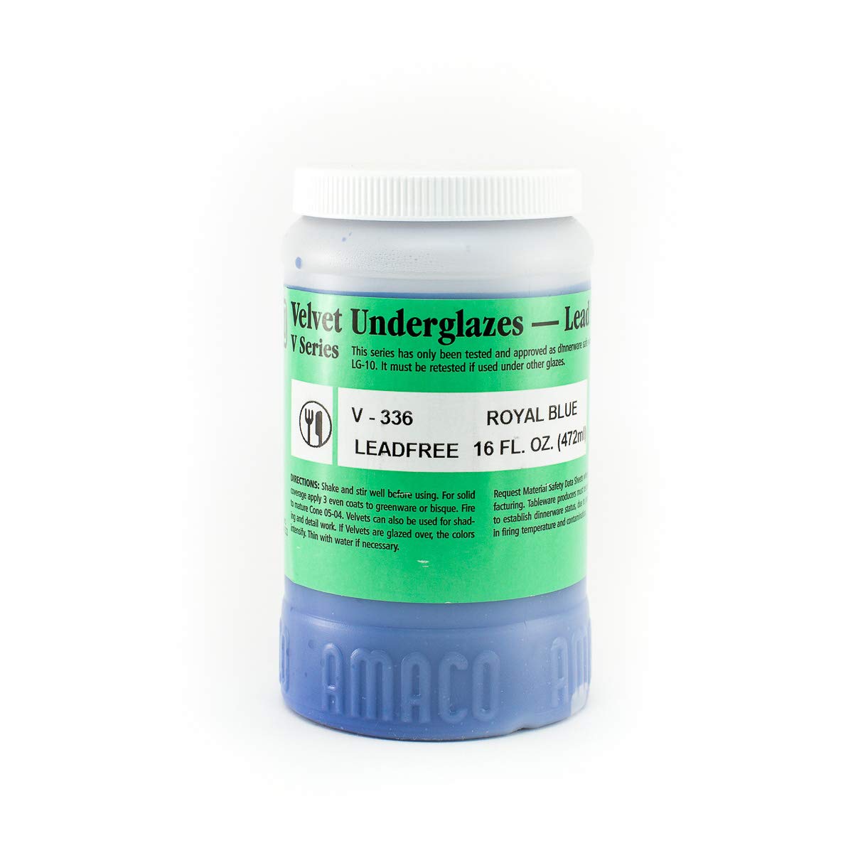 Foto 2 pulgar | Pinta De Terciopelo Underglaze Amaco, Azul Real, 473 Ml, Sin Plomo - Venta Internacional.