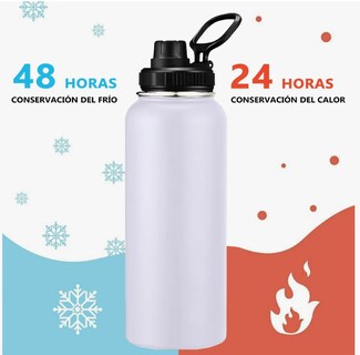 Foto 2 | Termo Xtellar Vaso-botella Acero Inoxidablecon Fría/caliente 40 Oz Modelo Blanco