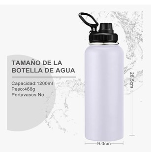 Foto 3 | Termo Xtellar Vaso-botella Acero Inoxidablecon Fría/caliente 40 Oz Modelo Blanco