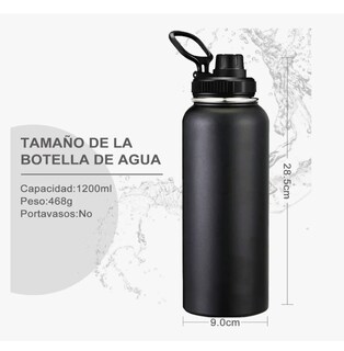Foto 2 | Termo Xtellar Vaso-botella Acero Inoxidablecon Fría/caliente 40 Oz Modelo Negro