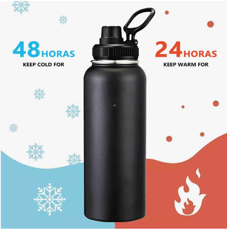 Foto 3 pulgar | Termo Xtellar Vaso-botella Acero Inoxidablecon Fría/caliente 40 Oz Modelo Negro