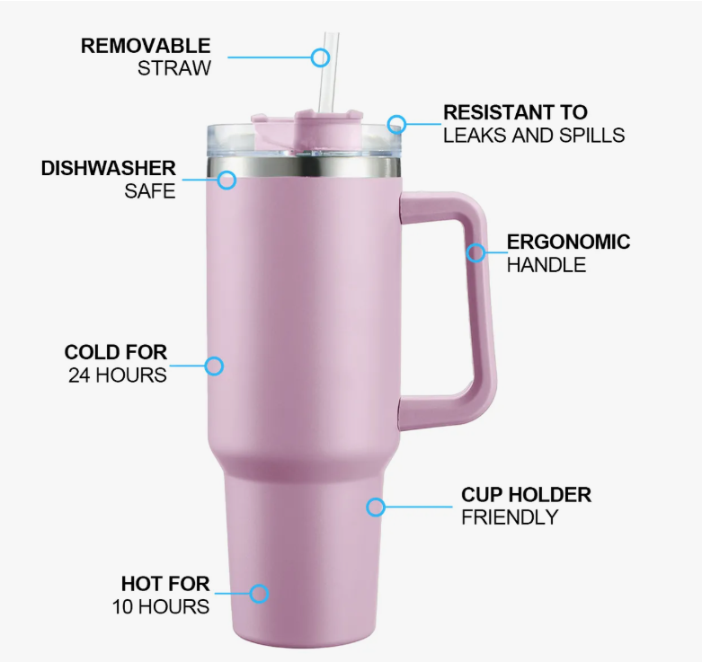 Foto 2 | Vaso Xtellar Térmico De 40oz Acero Inoxidable Modelo Violeta Claro